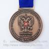 Buy cheap Metal sports medal with ribbon lace, personalized metal ribbon medals and medallions from wholesalers