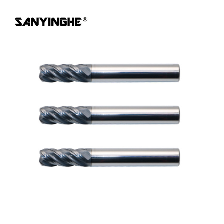 2 Flute High Speed Carbide End Mills HRC65 8mm Milling Cutter For Stainless Steel