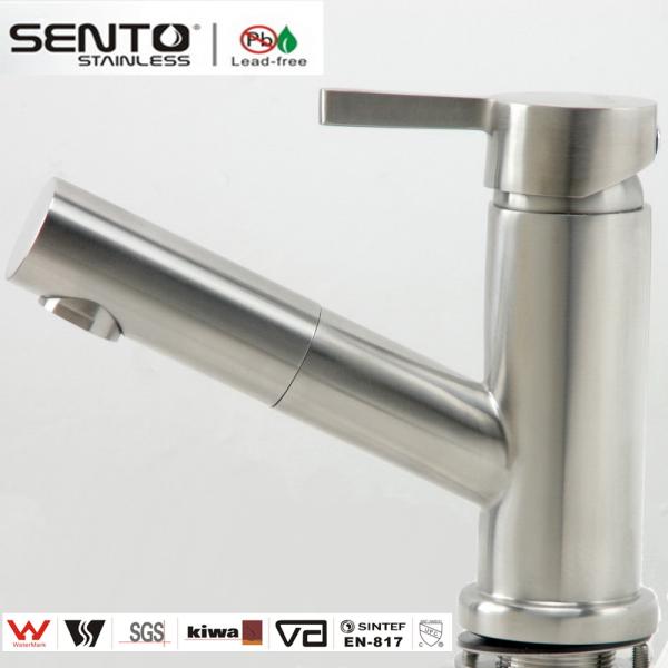 Buy cheap Pull out lavatory faucet kitchen mixer for 2 way using from wholesalers