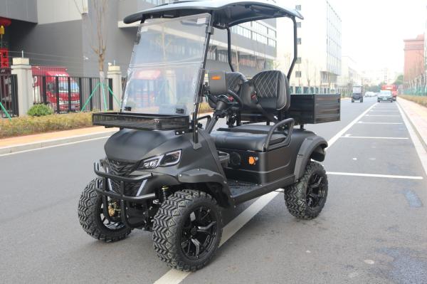 Buy cheap Matte black electric golf truck aluminum alloy rear bucket large screen McPherson independent suspension from wholesalers