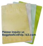 Custom Printed Kraft Paper Flat Bottom Standup Pouch / Food Packaging Bags,250g