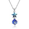 Buy cheap 5A 3.7g 45cm Cubic Zirconia Star Necklace ODM Sterling Silver Diamond Necklace from wholesalers