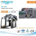 16300mm*2400mm*2550mm Container Board Flute Laminator Gw-1450L with Paper