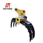 Customized Mini Excavator Hydraulic Rotating Grapple Hot Selling 5 10 25 Ton