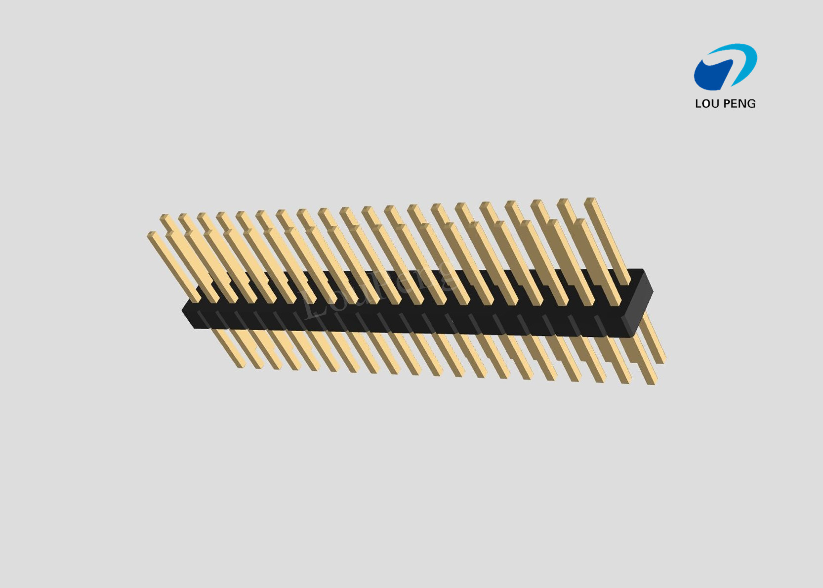 Pin Header 2x20pin 1.00mm pitch vertical