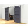 Buy cheap Modern Double Track Sliding Barn Doors Prefinished Surface Finish For Apartment from wholesalers