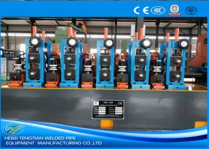 Wholesale Round / Rectangular ERW Steel Pipe Production Line Worm Gearing Friction Saw Cutting from china suppliers