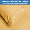 Buy cheap NO Filling Luxury Embroidery Pillowcases for Bedroom Extra Soft Brushed Microfiber Wrinkle Fade Free from wholesalers
