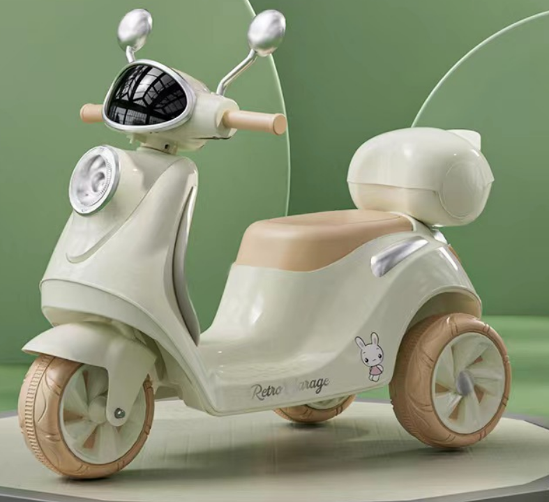 PP Plastic 6v Electric Ride on Car Motorbike for Kids Storage Box and Lights 2023