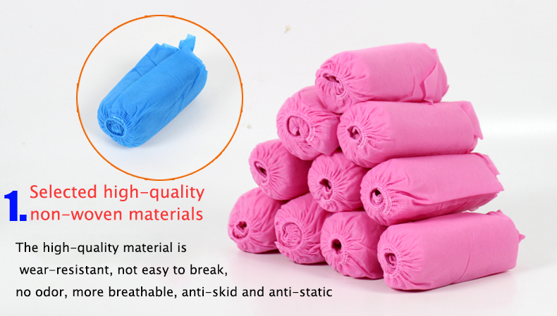 Thickened Antistatic 17*42cm 17*40cm Non Woven Shoe Covers