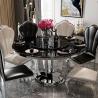 Buy cheap Round Dining Room Stainless Steel Marble Tables Customized Color from wholesalers
