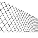 Height 2.5m Q195 Metal Galvanized Chain Link Fence Selvage Knuckled Edge