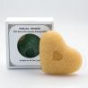 Buy cheap 100% Natural Reusable Facial Konjac Sponge Off White Heart Shaped Bath Sponges from wholesalers