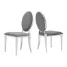Buy cheap Round Back Velvet SS Dining Chairs 20x22x36inch For Banquet from wholesalers