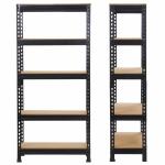 5 Tier Boltless Storage Rack Heavy Duty Garage Shelving Unit Racking
