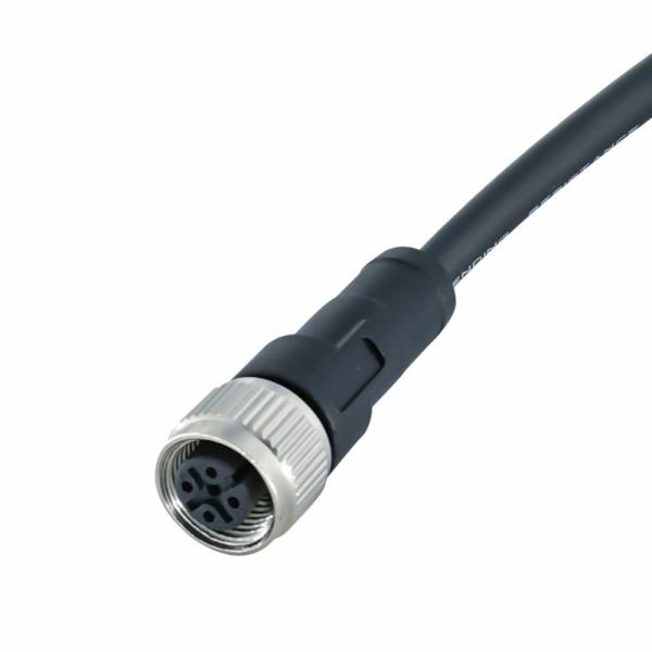 Buy cheap A Code Female M12 4 Pin Waterproof Cable Connector Custom Length Cable from wholesalers