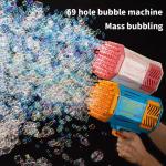 Plastic40 Holes Rocket Bazooka Bubble Gun Toys Rechargeable s Machine Outdoor
