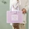 Buy cheap Slotted Cardboard Gift Packaging Boxes With Handle Lilac Purple Sky Blue Magnetic Closure from wholesalers