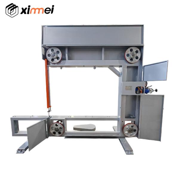 4-wheel vertical narrow knife cutter foam sponge cutting machine EVA EPE semi
