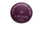 Energy Saving Li Ion Coin Cell 60mAh LIR2430 Lithium Ion Button Battery