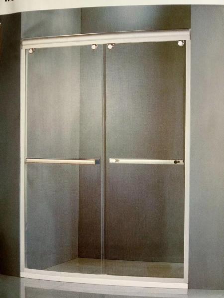 Buy cheap Custom Aluminium Shower Door Double Rail Sliding Door Temper Glass 8mm,10mm from wholesalers