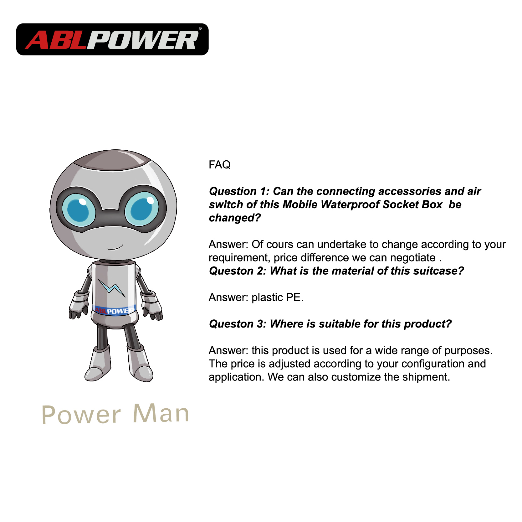 ABL Infrastructure 380V Small Distribution Box