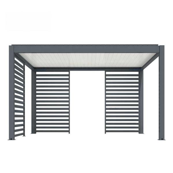 Aluminum Alloy Pavilion Four Corner Outdoor Yard Shade Flip Louver Pavilion