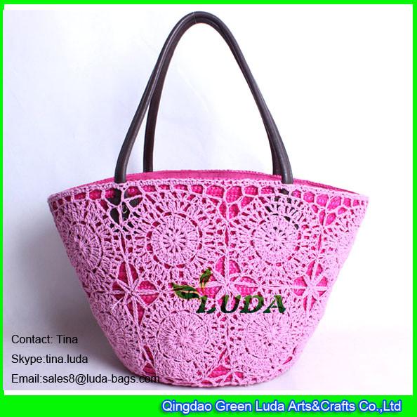 Buy cheap LUDA new designer handbags cotton mesh beach bags wheat staw tote shoulder bag from wholesalers