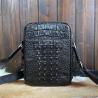 Buy cheap Authentic Crocodile Skin Men's Small Mini Shoulder Bag Flap Purse Genuine Alligator Leather Male Casual Messenger Bag from wholesalers