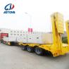 Buy cheap 60ton 70ton 80tons Lowbed Semi Detachable Lowboy Trailer with Duel Line Brake System from wholesalers