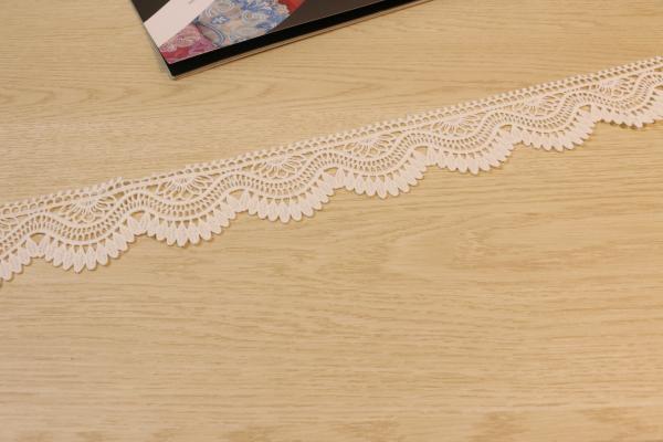 Buy cheap Water Soluble Interlining Guipure Lace Trims , Embroidery Cotton Lace Ribbon from wholesalers