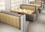 High Back Dual Color 1.2cbm 4ft Upholstered Sofa Booth