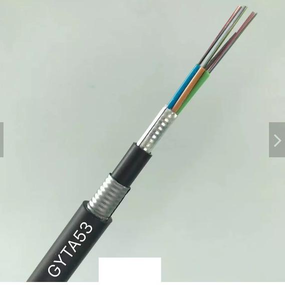 Buy cheap GYTA53 96 Core Underground Armored Optical Fiber Optic Cable Direct Buried Cable from wholesalers