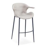 Buy cheap Modern PU Leather Black Painted 58cm High Counter Stool product