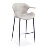 Buy cheap Modern PU Leather Black Painted 58cm High Counter Stool from wholesalers