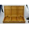 Buy cheap Eco-Friendly Laser Logo Wooden Bamboo Boxes Wood Storage Gift Box with Metal Hinge For Home Organizing from wholesalers