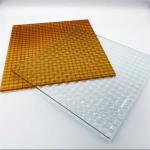 Decorative Building Material 4mm-6mm Bronze Patterned Glass for Interior