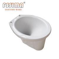 Buy cheap P Trap Right Hand Flush Toilet Gravity Flushing 395x285mm product