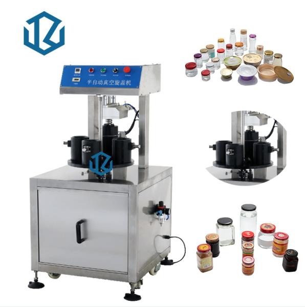Buy cheap Sauce Jam Glass Jar Bottle Filling Vacuum Capping Machine from wholesalers