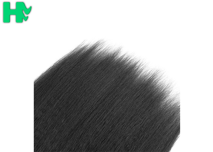 Virgin Brazilian Human Hair Kinky Straight 13*4 Frontal Wefts Lace Hair Closure Ear To Ear