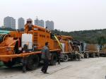 4 Wheels Concrete Spraying Equipment KC2512W Crab Swing For Space Limited