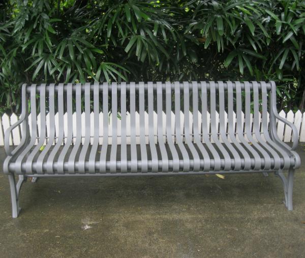 Buy cheap Polyester Powder Coated Wrought Iron Garden Bench Seat For School Campus from wholesalers