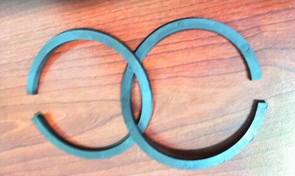 Buy cheap 500GS To 1800GS SmFeN Flexible Rubber Magnet Sliver Gray Motor Magnetic Strip from wholesalers