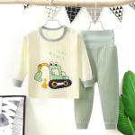 Home Children's Pajamas Sets Cotton Long Sleeved Trousers Suit Clothes