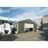 Buy cheap 10m Witdh Aluminum Steel Airplane Hangars Camouflage Color PVC Fabric Steel Roll Up Door from wholesalers