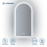 Buy cheap Arch Shape Modern Luxury Hotel Bathroom Decorative Round Wall Smart Mirror With LED Lighted from wholesalers