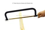 12" Heavy Duty Iron Hacksaw with Wooden Grip,Cut wood,Plastic,Steel Pipe,Cutting