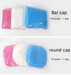 Pink Green 250gsm Round Suigical Disposable Bouffant Cap