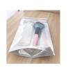 Buy cheap LDPE Silver Foil Pouches PE Clear Holographic Zipper Pouch QS Food Grade from wholesalers