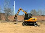 Used Excavator Grapple 8 Ton Operating Weight 0.3 m3 Bucket Capacity Heavy-Duty